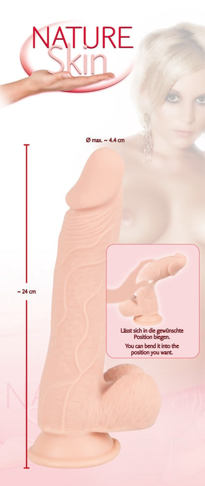 Dildo realist moale Nature Skin 24 cm