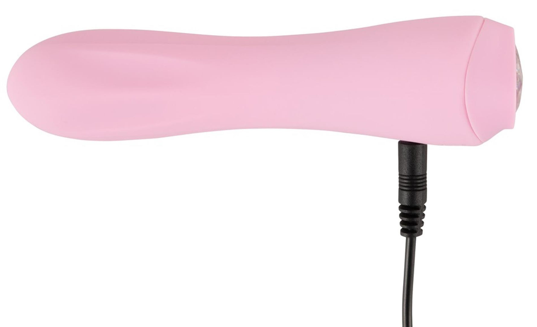 Vibrator mini Cuties Rose din silicon, roz, USB, 14 cm