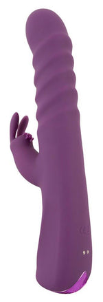 Vibrator Javida Rabbit cu silicon Thrust 24 cm USB