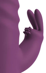 Vibrator Javida Rabbit cu silicon Thrust 24 cm USB