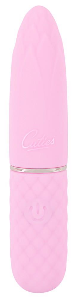 Mini vibrator Cuties silicon roz USB 10.5 cm