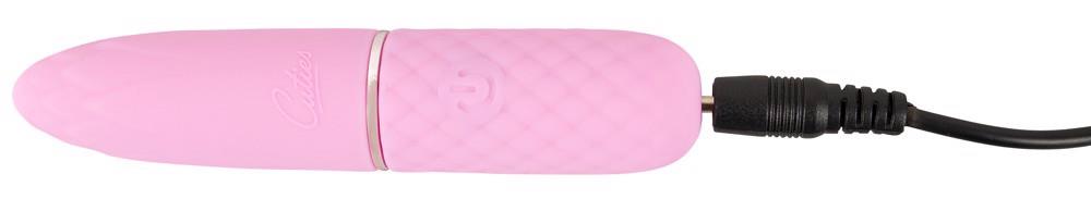Mini vibrator Cuties silicon roz USB 10.5 cm