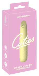 Vibrator Mini Silicon Cuties, Galben, USB, 10,5 cm