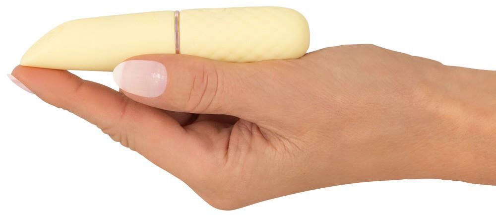 Vibrator Mini Silicon Cuties, Galben, USB, 10,5 cm