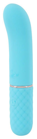 Vibrator Mini Cuties Albastru Silicon USB 11,8 cm