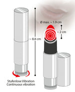 Vibrator ruj You2Toys roșu 8,7 cm