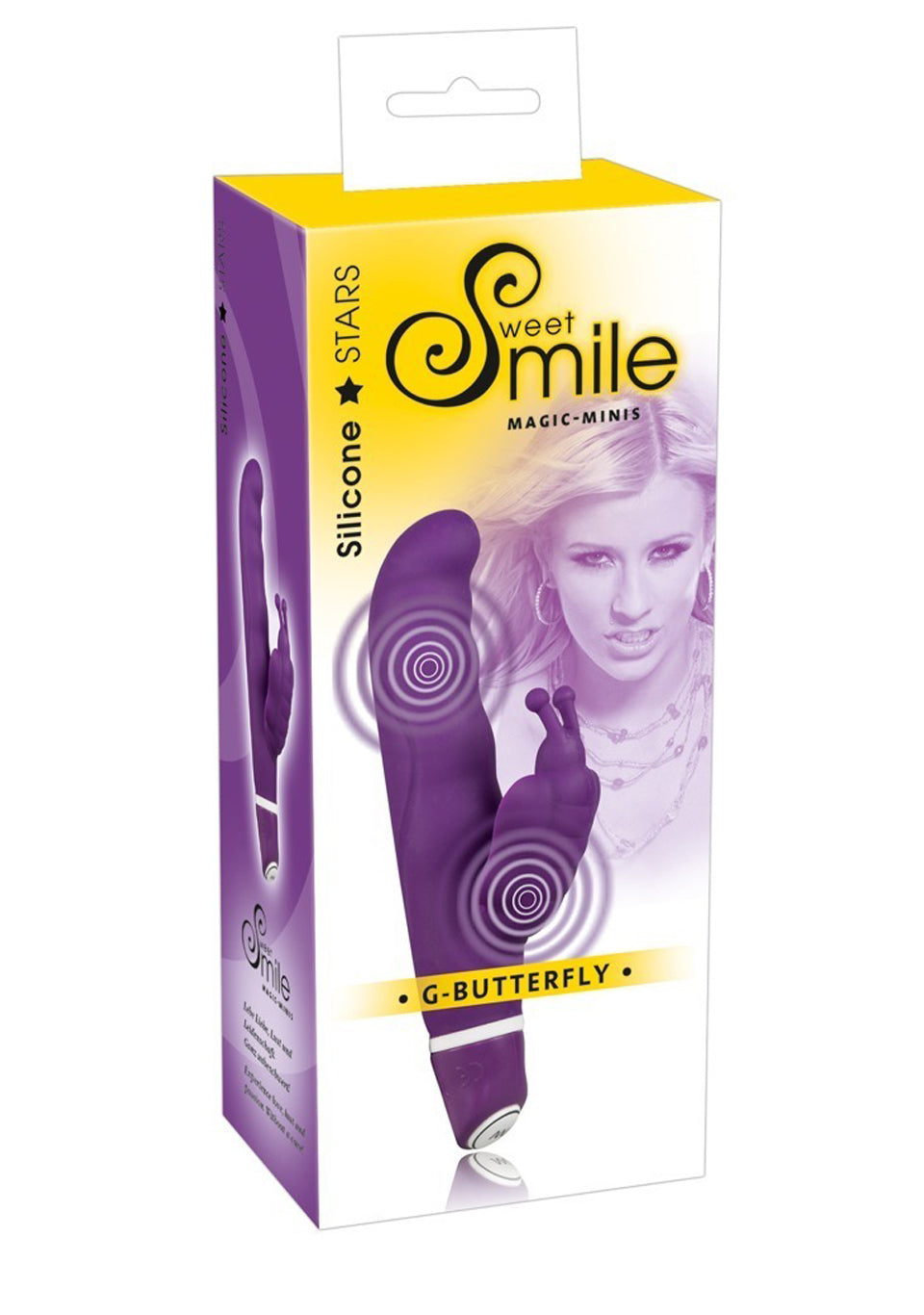 Vibrator fluture din silicon Sweet Smile G 15-5 cm
