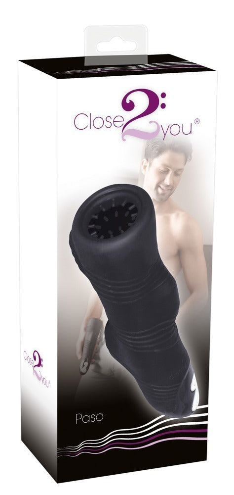 Masturbator vibrant din silicon Paso nero 27 cm