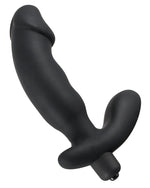 Vibrator anal Rebel din silicon negru 15 cm