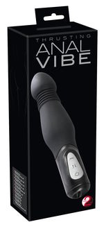 Vibrator anal You2Toys cu șoc, silicon negru, 23,5 cm