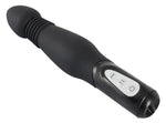 Vibrator anal You2Toys cu șoc, silicon negru, 23,5 cm