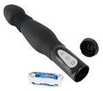 Vibrator anal You2Toys cu șoc, silicon negru, 23,5 cm