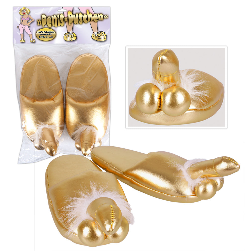 Papuci de penis aurii moi universali