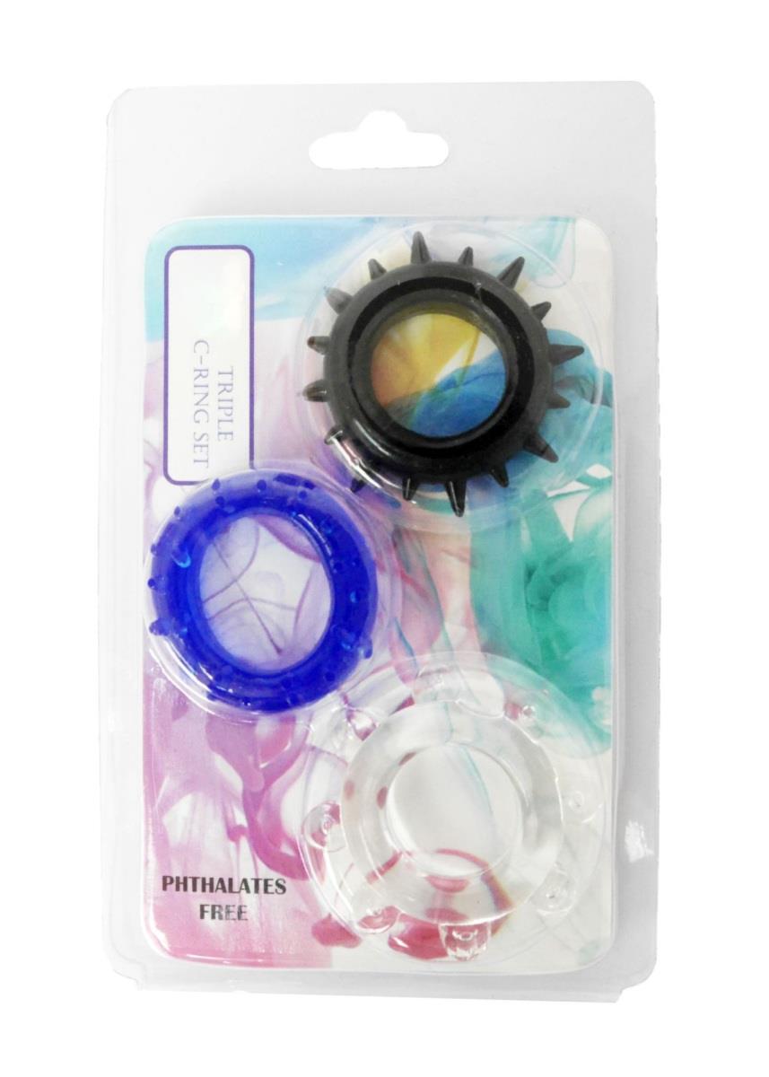 Set de inele pentru penis din silicon elastic Weather Stretch seria B