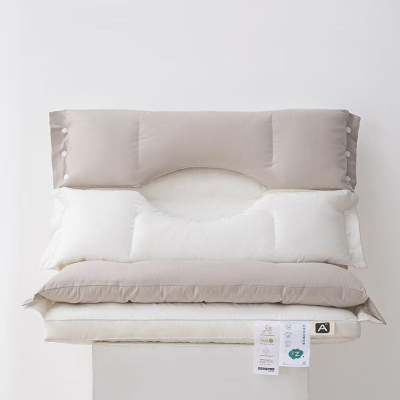 Perna Ortopedica 3 in 1, Flippy, Strat Dublu, Protectie Cervicala, pentru Adulti, 45 x 70 cm, Alb