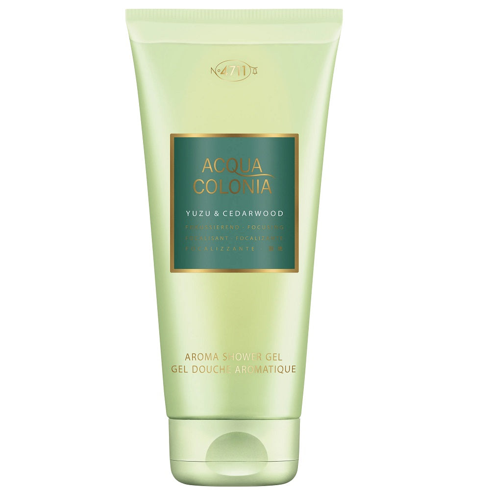 4711, Acqua Colonia, Yuzu & Cedarwood, Gel de duș, Corp, Pentru toate tipurile de piele, 200 ml
