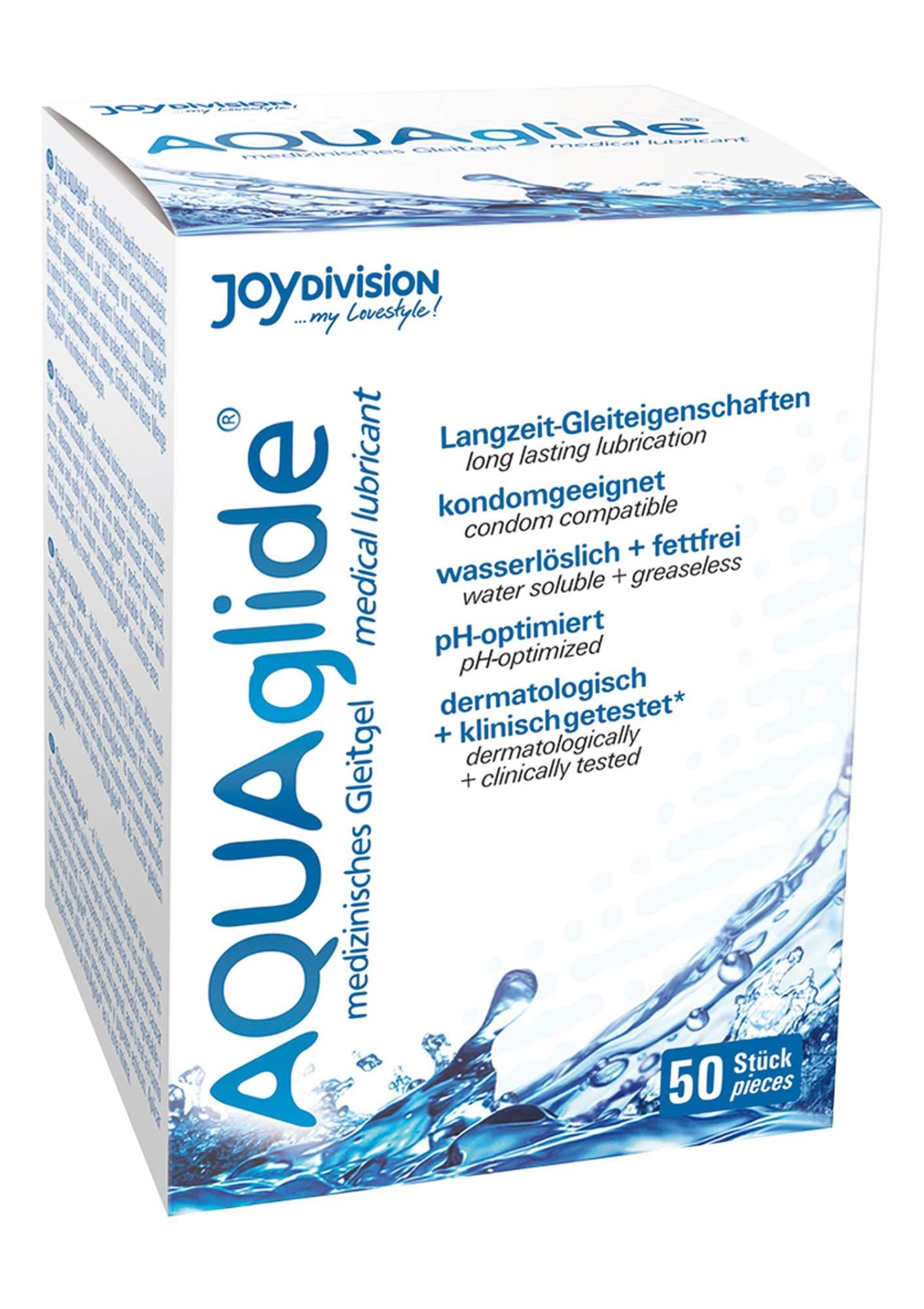 Gel pe bază de apă AQUAglide JoyDivision 50 pliculețe