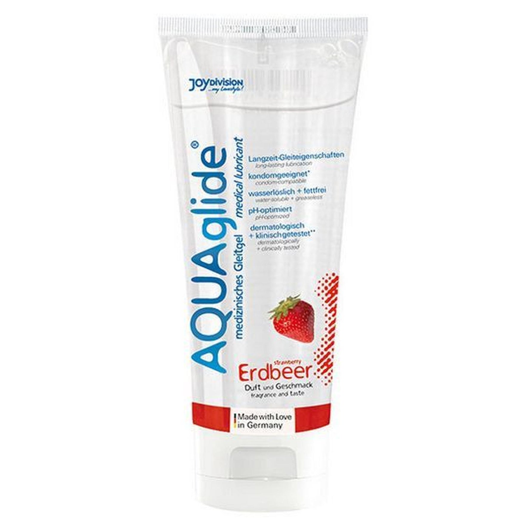Gel cu aromă de căpșuni AQUAglide JoyDivision 100ml