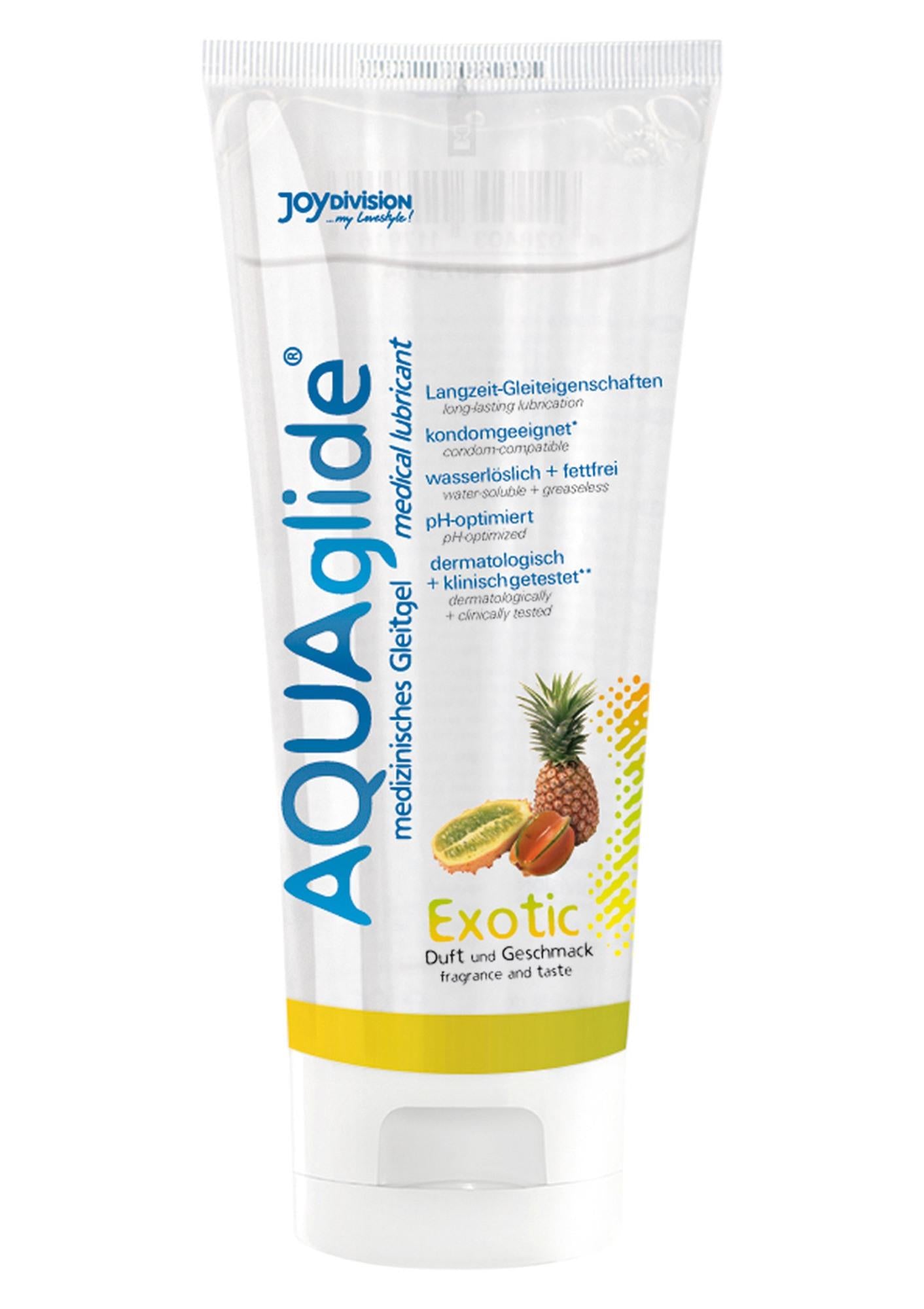 Lubrifiant pe bază de apă AQUAglide cu fructe exotice 100 ml