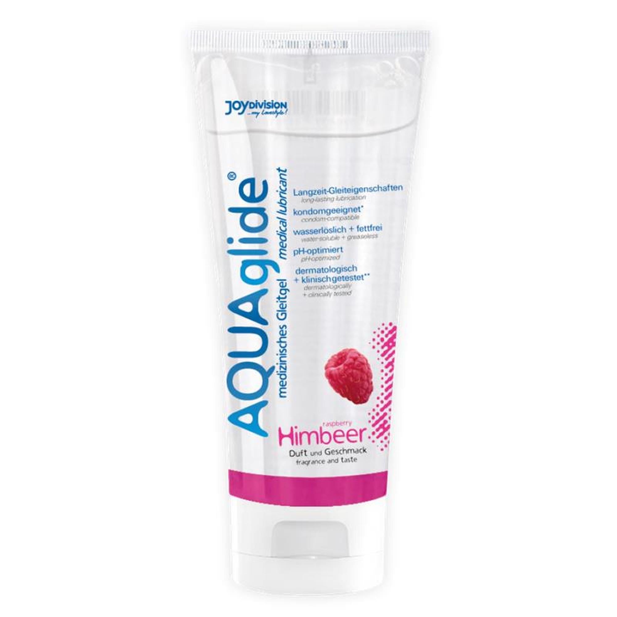Gel lubrifiant JoyDivision AQUAglide cu aromă de zmeură 100ml