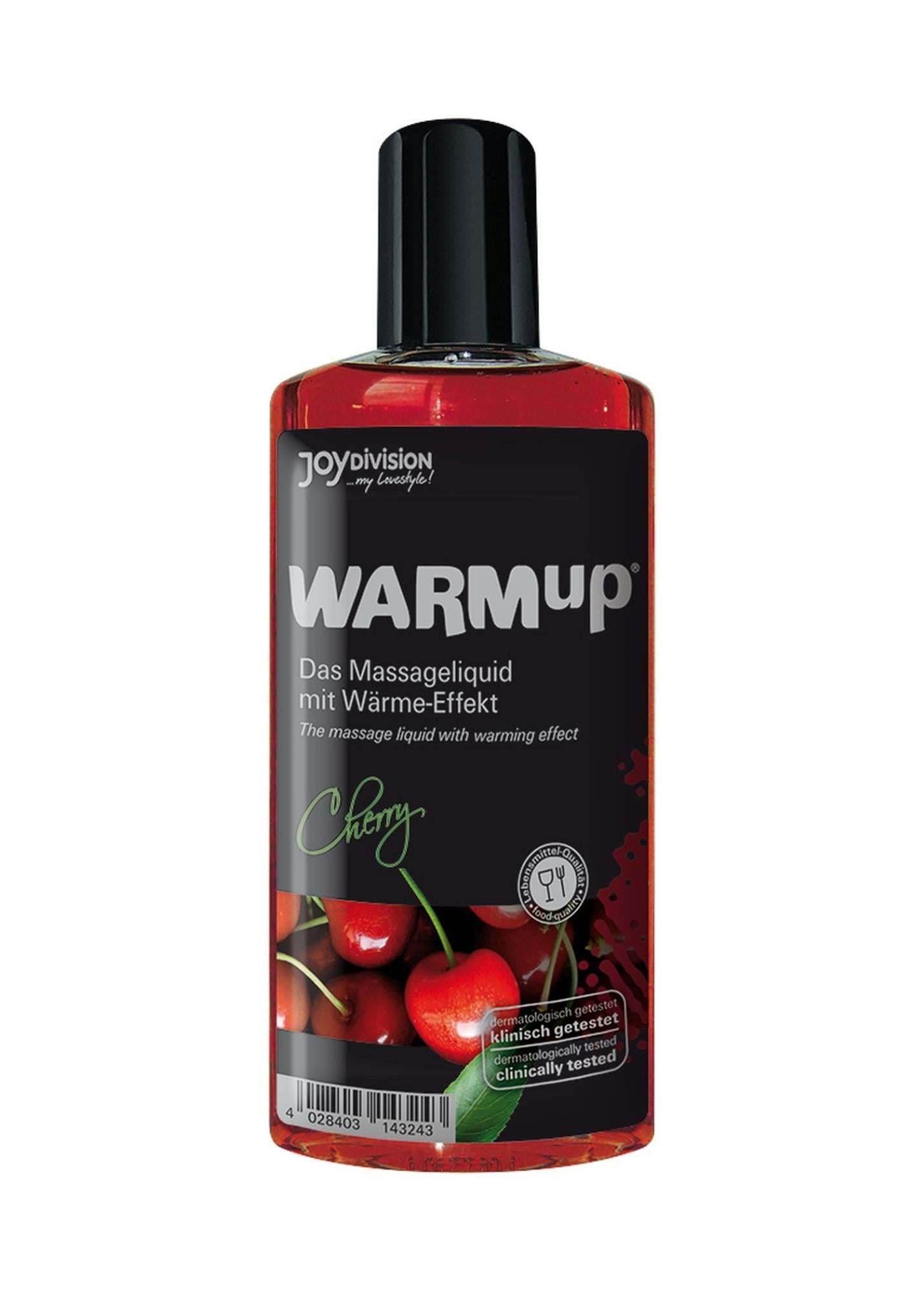 Ulei de masaj încălzitor cu aromă de cireșe JoyDivision WARMup 150 ml