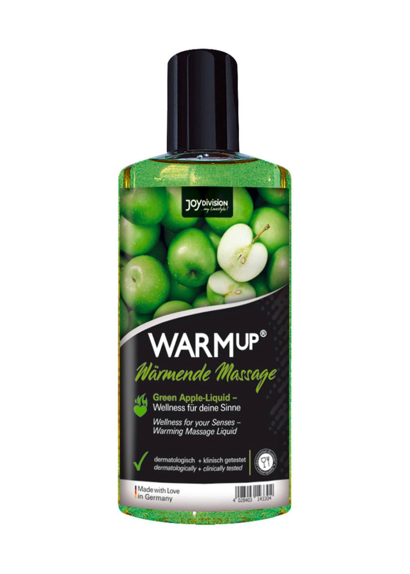 Ulei de masaj încălzitor WARMup JoyDivision cu măr verde 150 ml