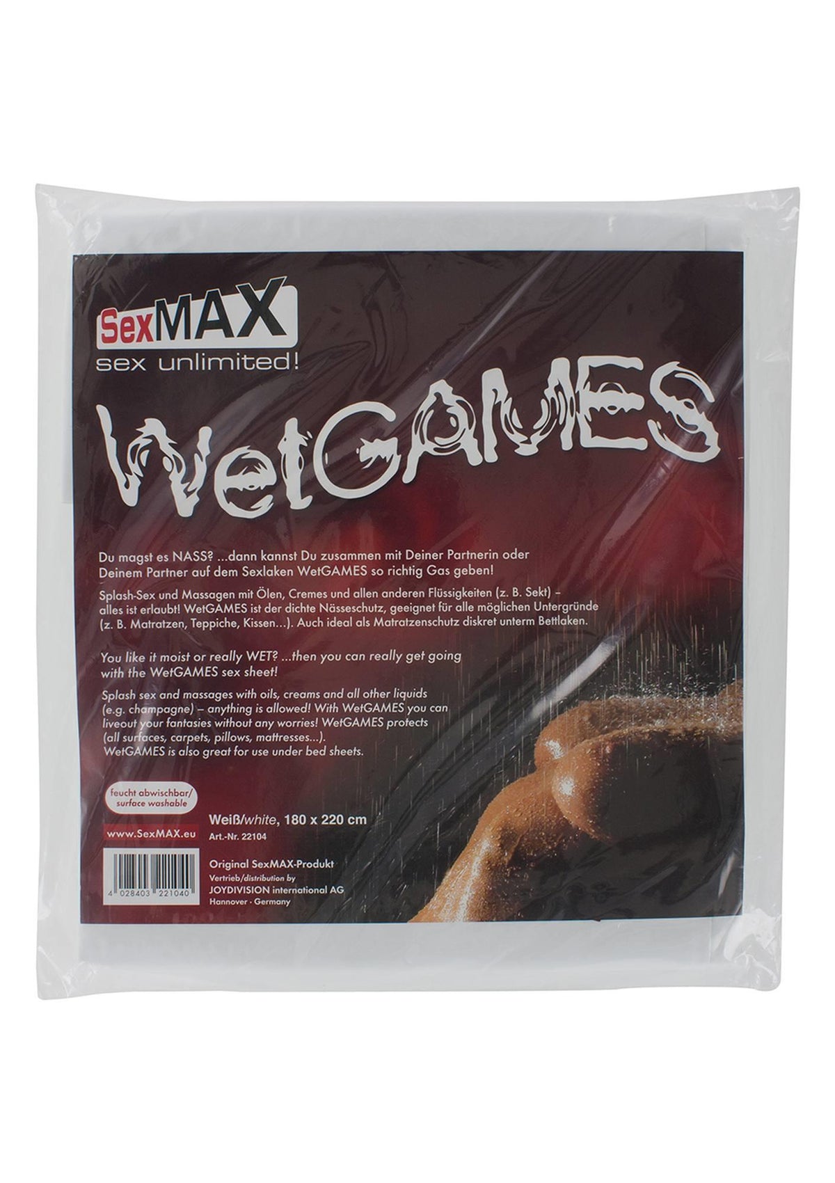 WetGAMES JoyDivision covoraș de joacă umed 180x220 cm alb