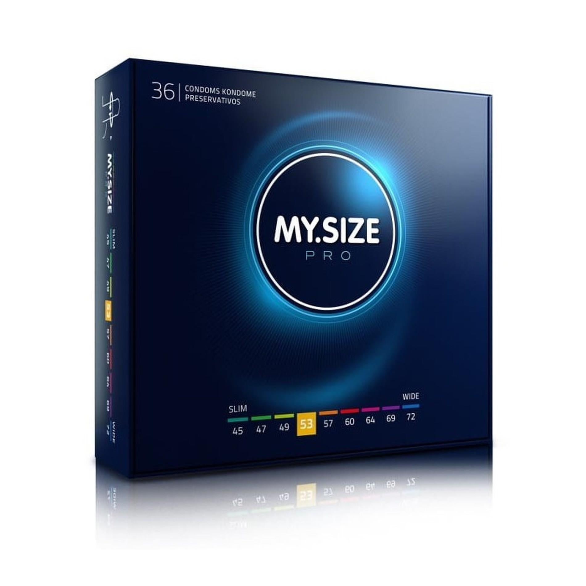 Prezervative MY.SIZE PRO 53 subțiri, transparente, vegane