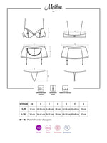 Costum de servitoare Maidme Obsessive, set de 5 piese, L/XL
