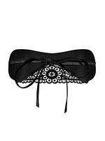 Mască Satinia Black Obsessive din satin