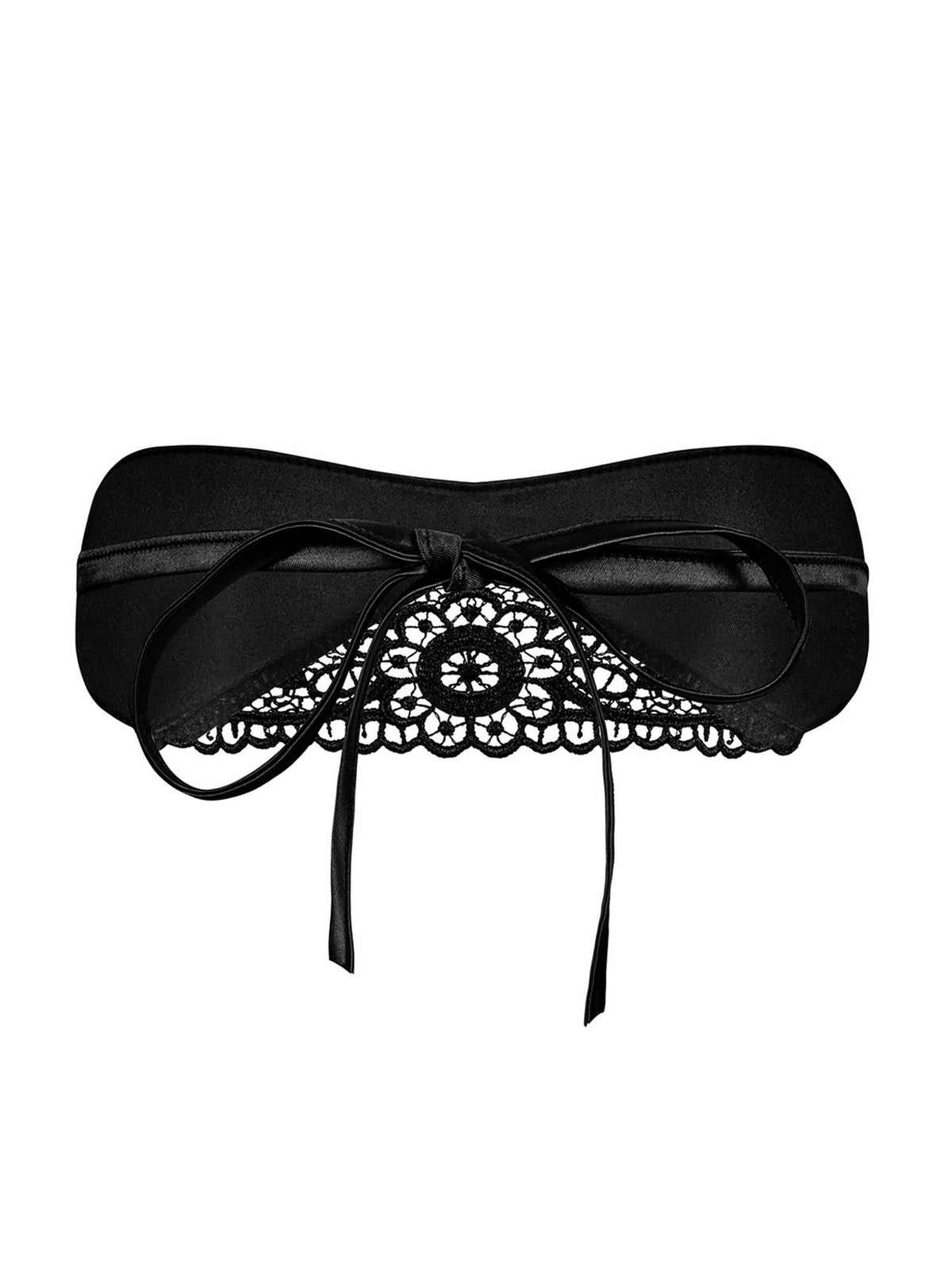 Mască Satinia Black Obsessive din satin