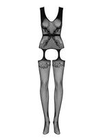 Body Obsessive F217 Floral cu Fundă S/M/L