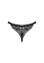 Obsessive Maderris tanga deschis negru XS/S