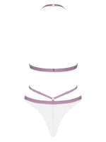 Body din dantelă Lilyanne Obsessive, alb, mărime M/M