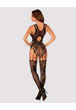 Body Obsessive F239 cu bretele deschise, negru, S/M/L