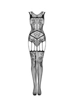 Body Obsessive F239 cu bretele deschise, negru, S/M/L