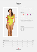 Body Neonia Obsessive galben S/M