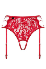 Portjartier Rediosa Obsessive, roșu, S/M, cu tanga