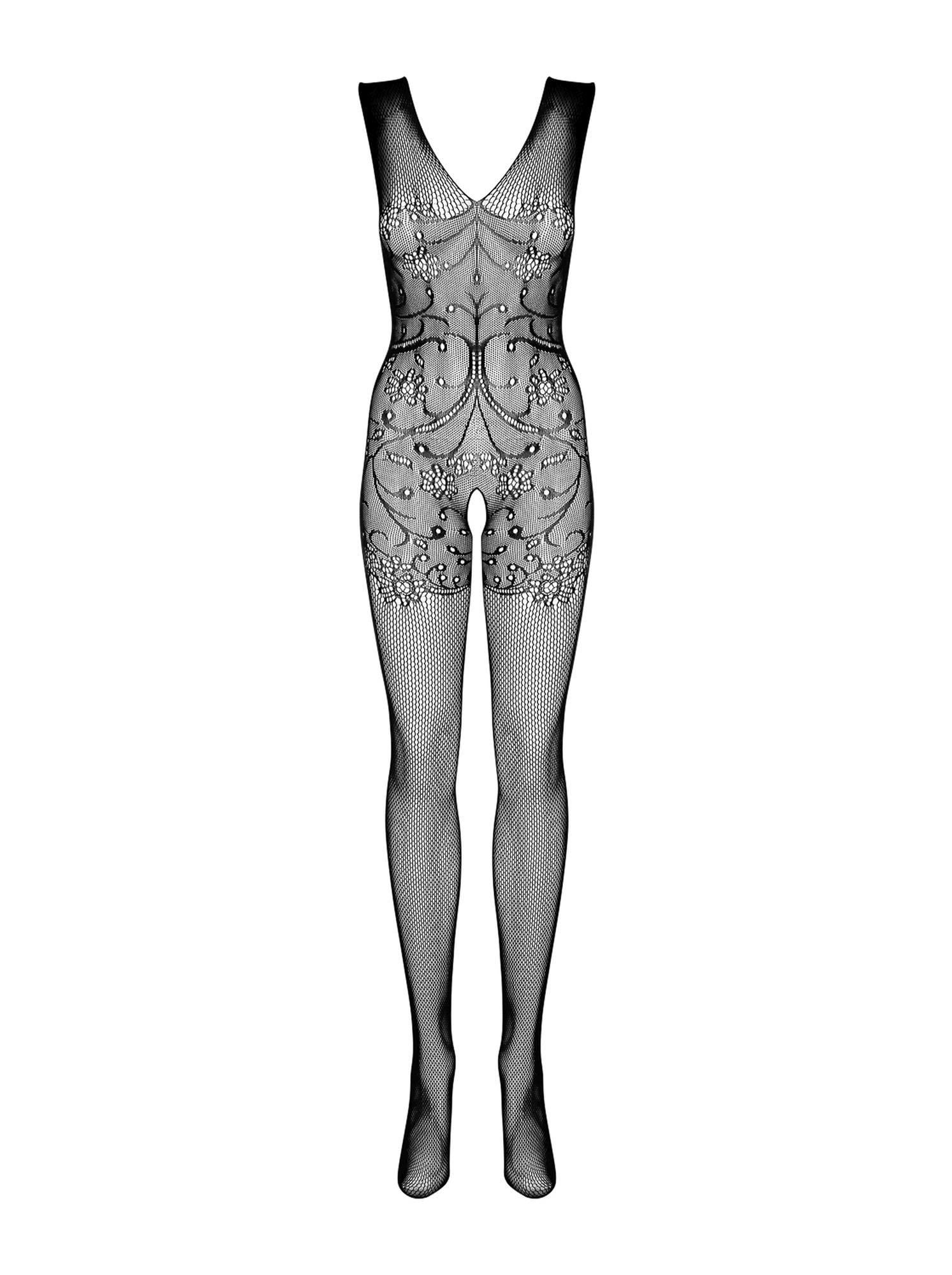 Body transparent Obsessive F234 cu decupaj între picioare, mărime SML