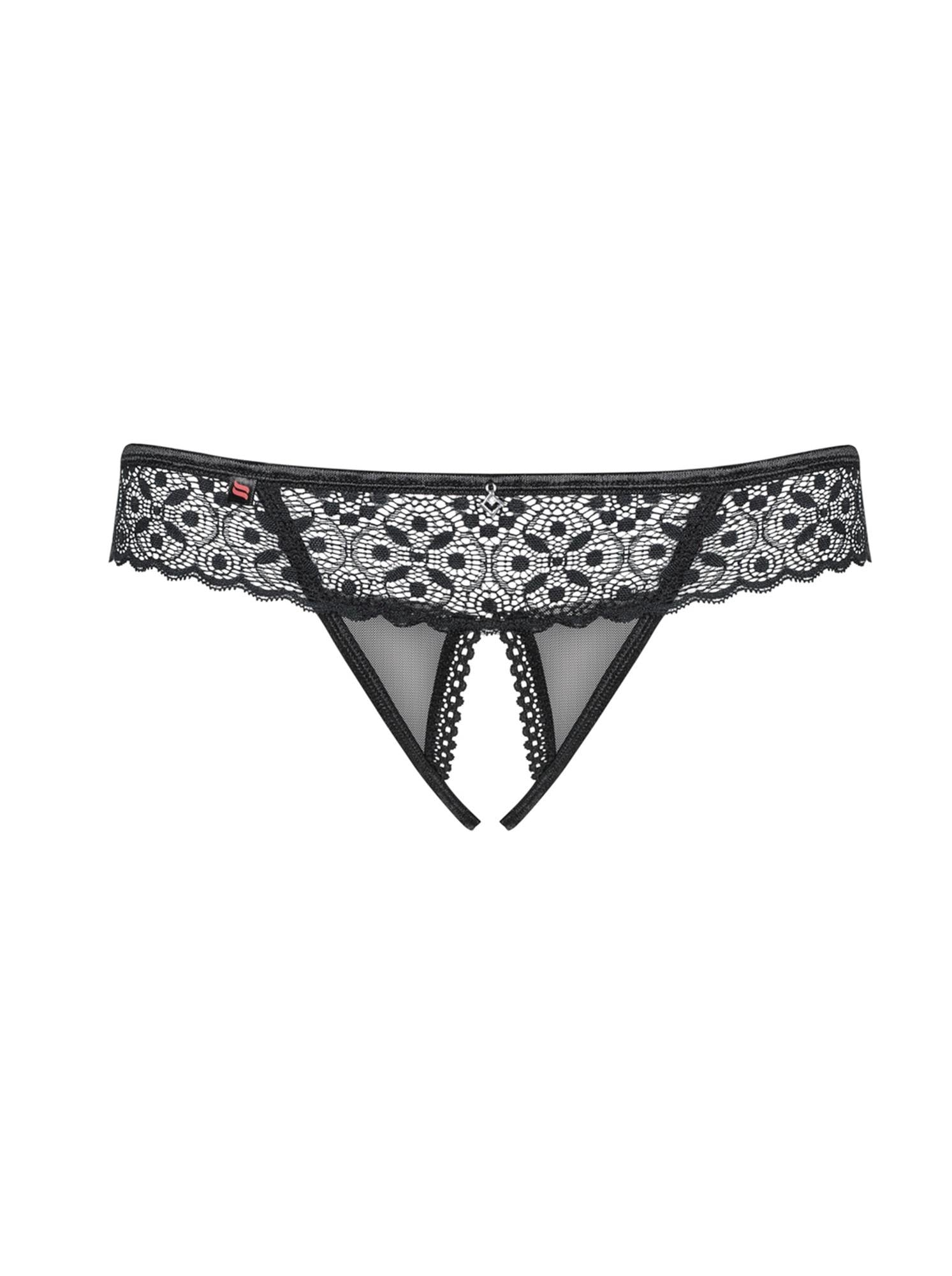 Shibu Obsessive tanga deschis negru S/M