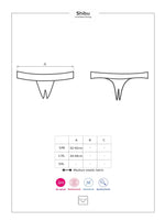 Shibu Obsessive tanga deschis negru S/M