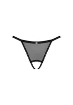 Celia Noir Obsessive Slip tanga deschis negru XL/2XL