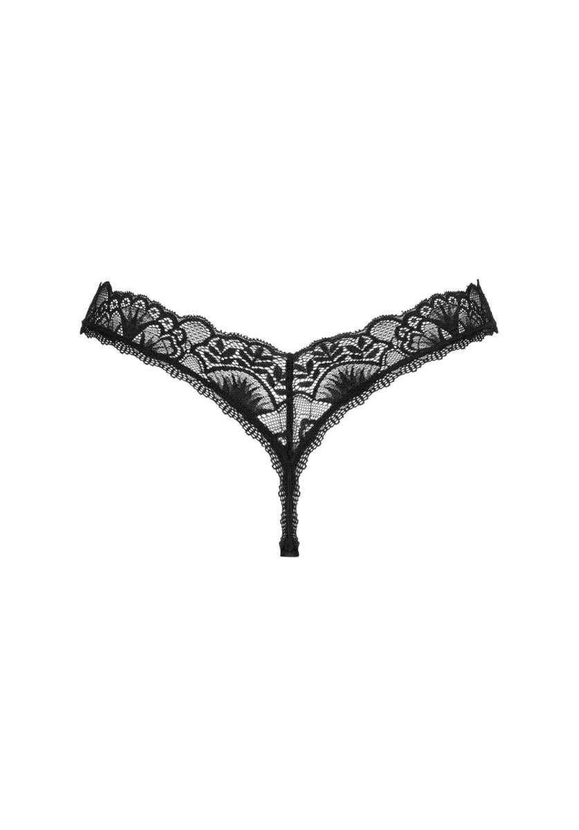 Donna Dream Obsessive Tanga din dantelă Negru XL/2XL