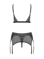 Set dantelă Shibu Obsessive negru S/M