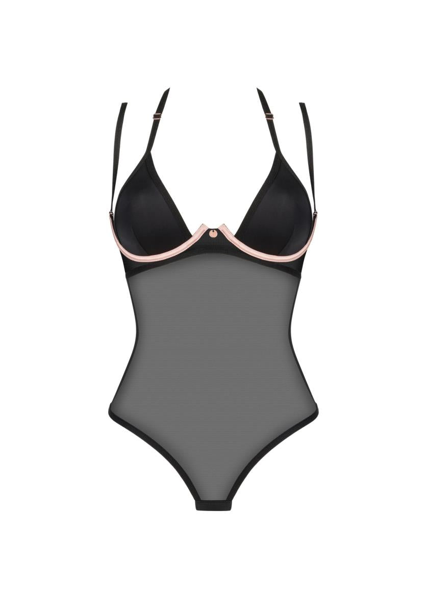 Body erotic negru Selinne Obsessive XL/2XL