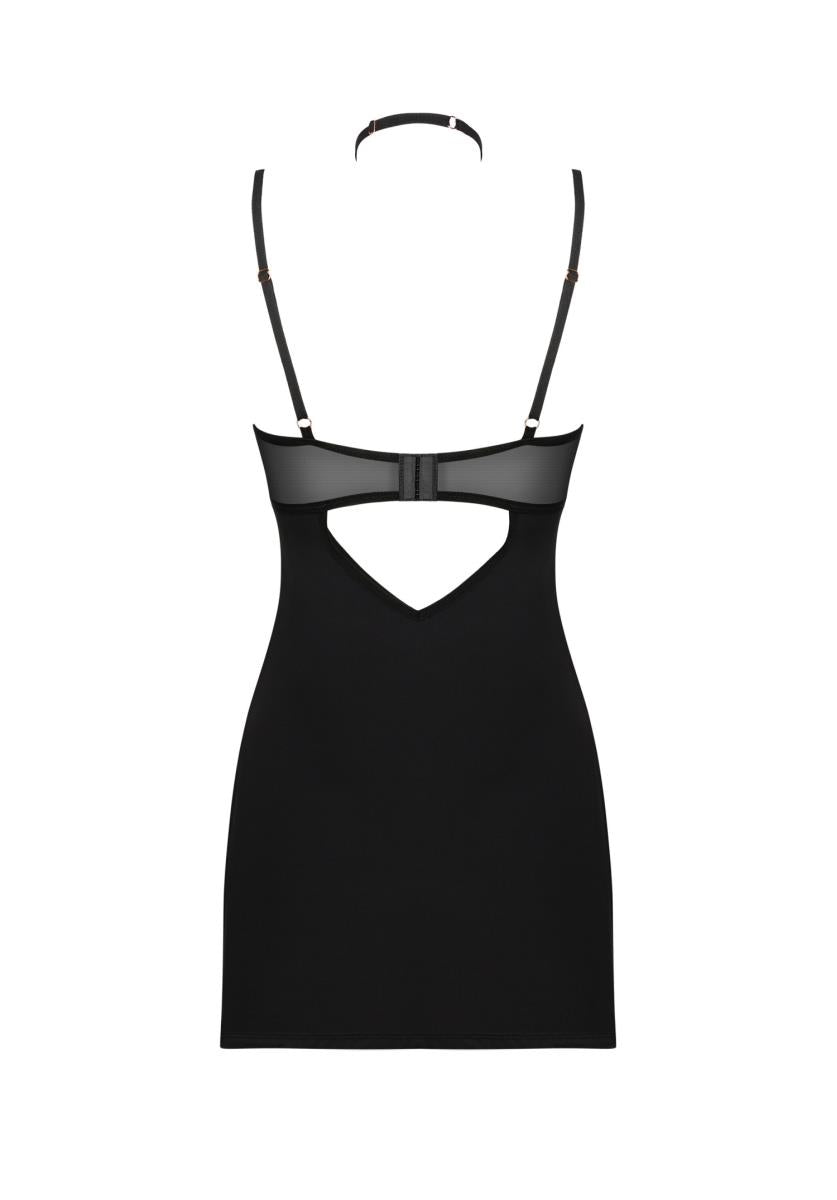 Selinne Obsessive cămașă și tanga negru XS/S