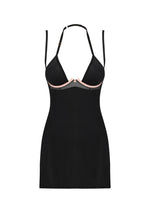 Selinne Obsessive cămașă și tanga negru XL/2XL
