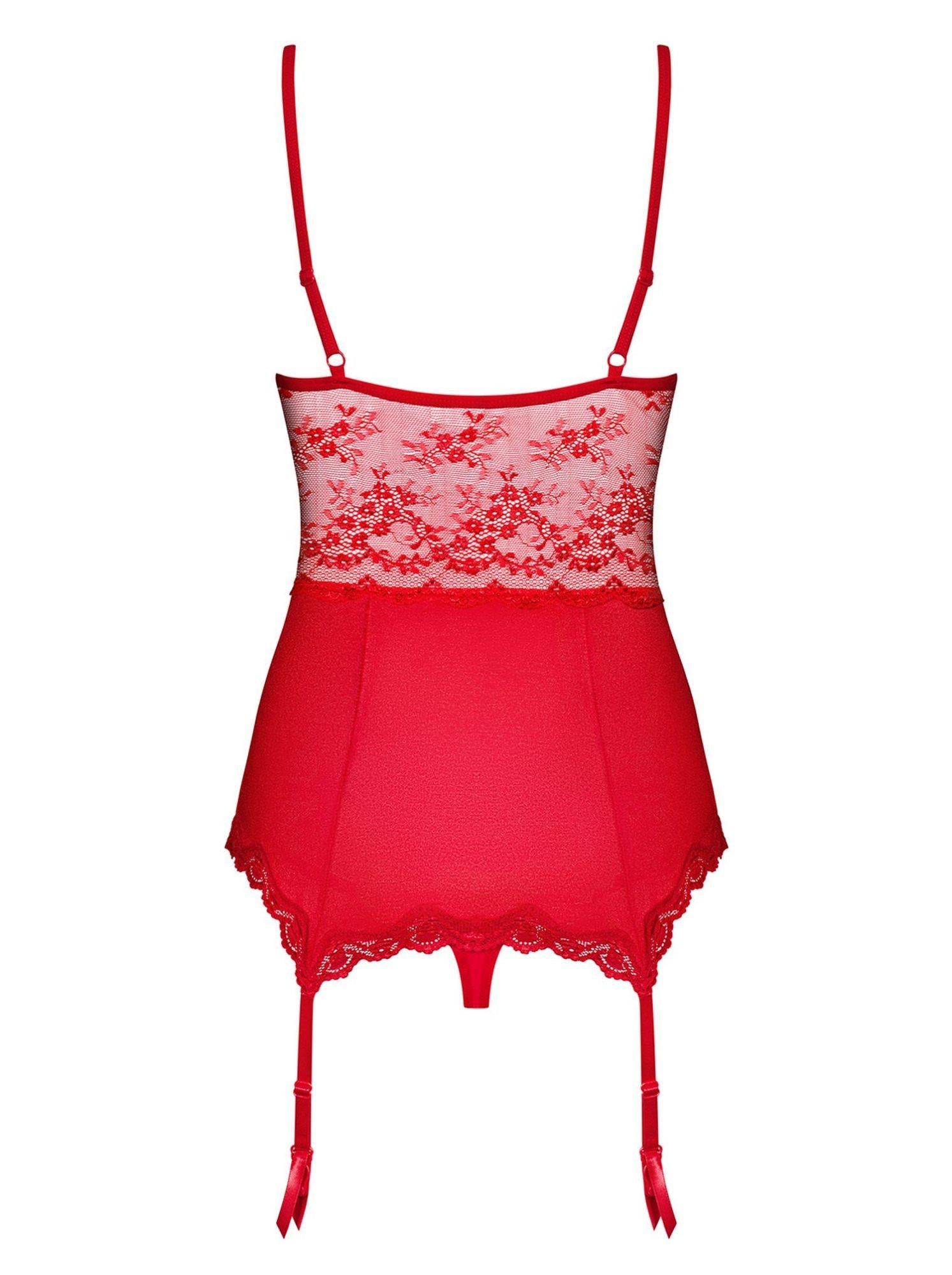 Corset și tanga Lovica Obsessive roșu M/M