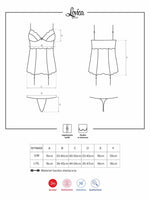 Corset și tanga Lovica Obsessive roșu M/M