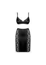Set Blanita Obsessive din satin negru S/M